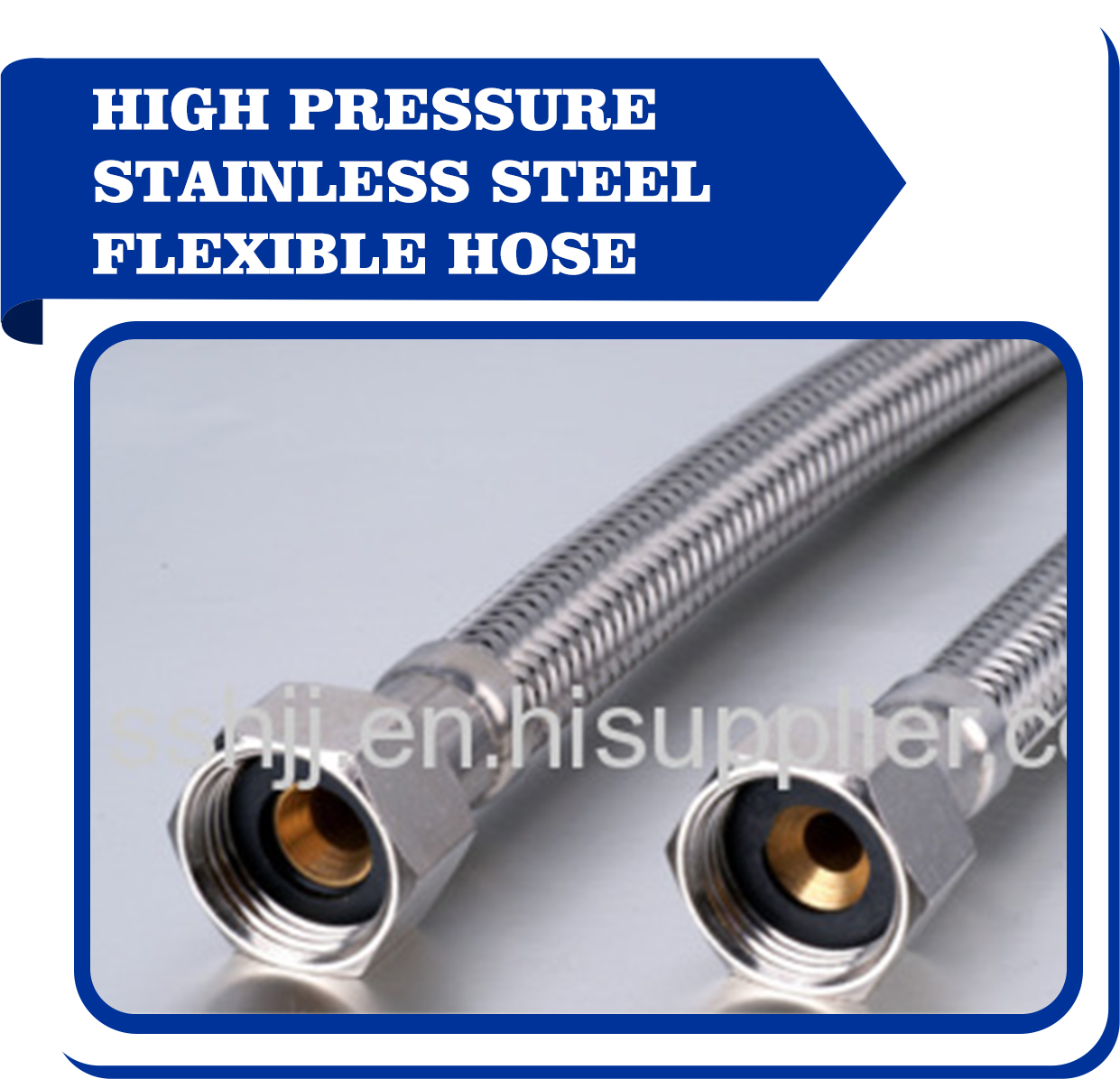 High pressure stainless steel flexible pipe