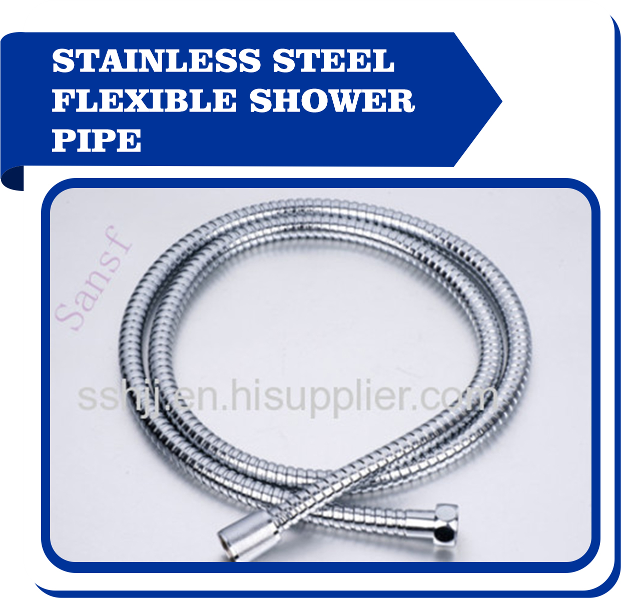 Stainless steel double lock flexible shower Hose