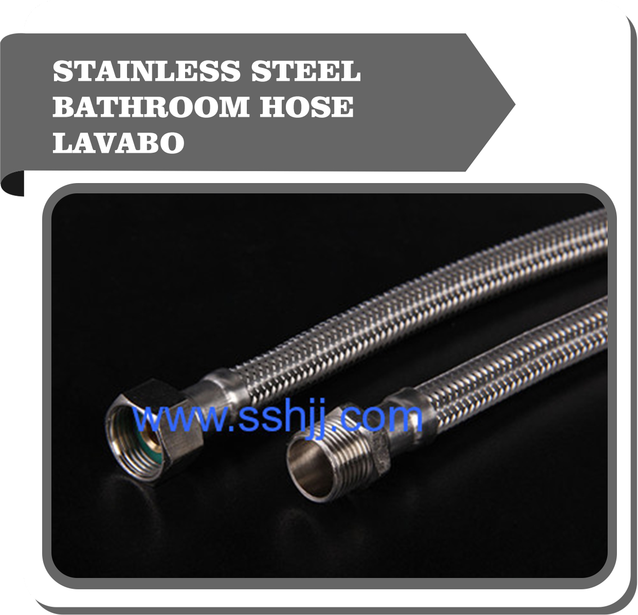 Stainless steel bathroom hose para lavabo