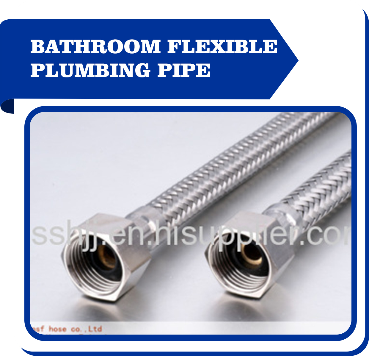 Bathroom flexible plumbing hose