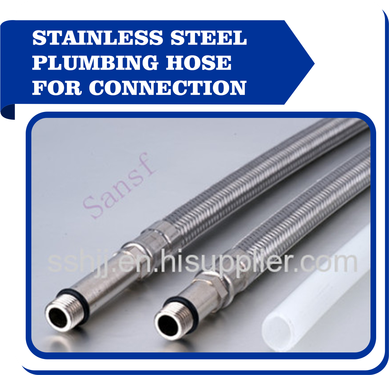 stainless steel plumbing hose for connection