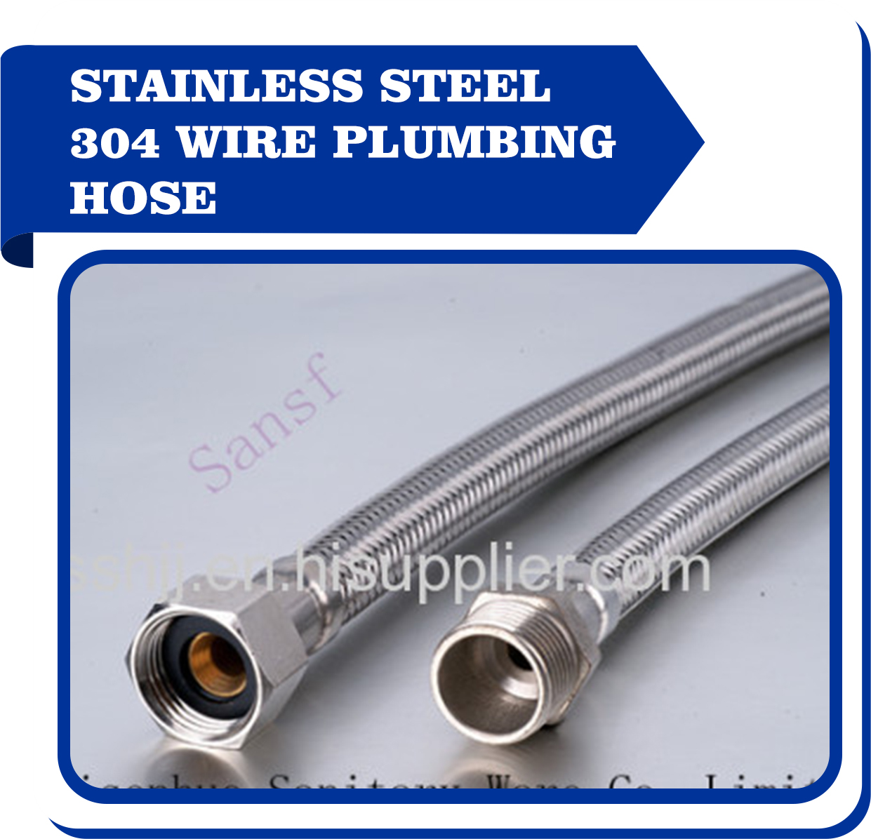 Stainless steel 304 wire plumbing hose