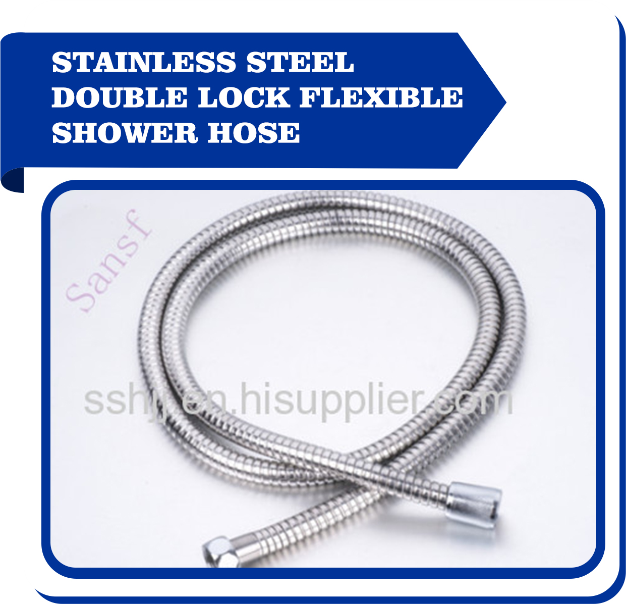 Stainless Steel Double Lock Flexible shower hose