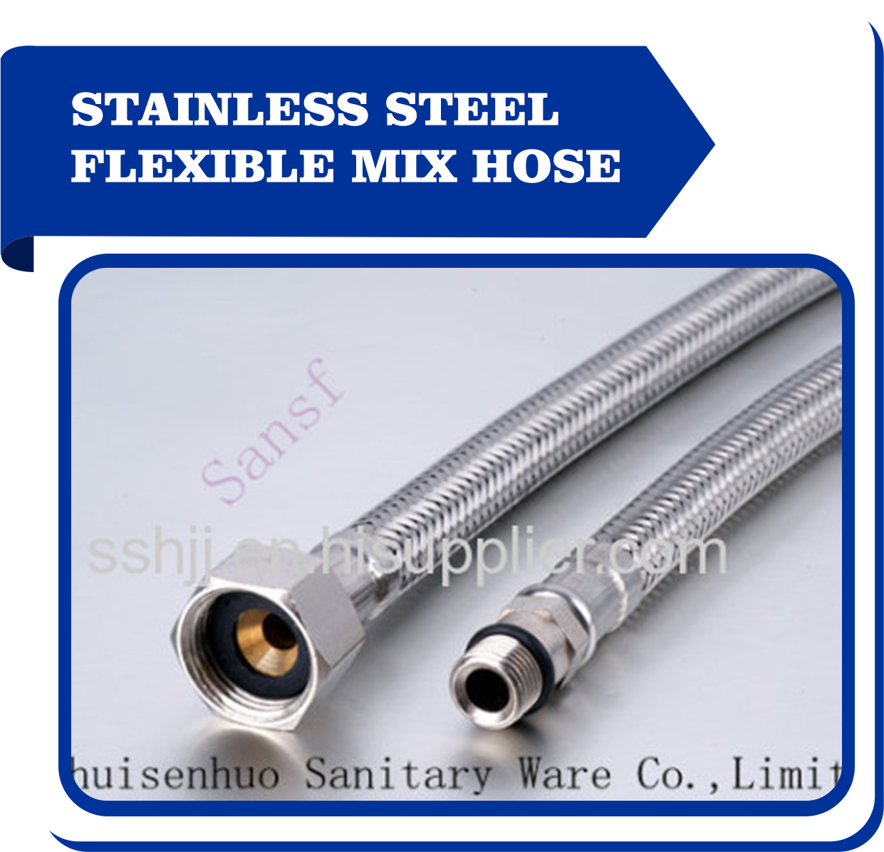 stainless steel flexible mix hose