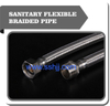 Sanitary flexible braided hose