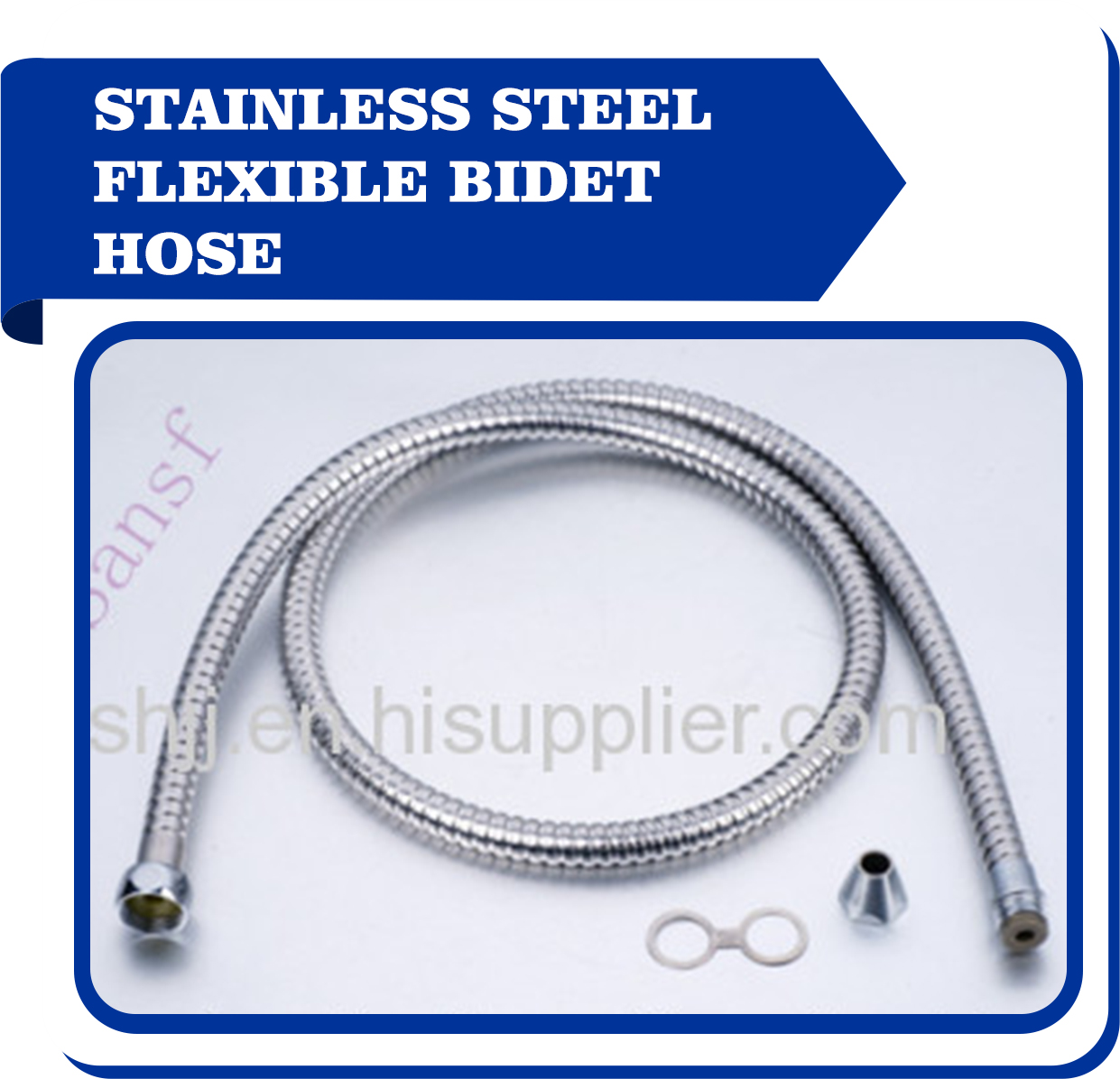 Stainless steel flexible bidet hose